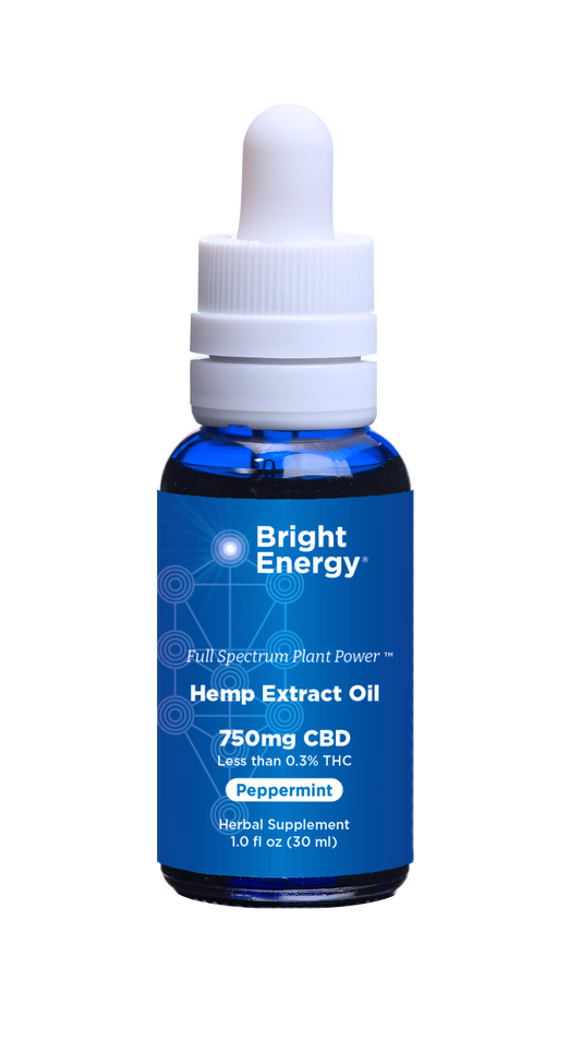 Hemp Extract Oil, Peppermint Flavor